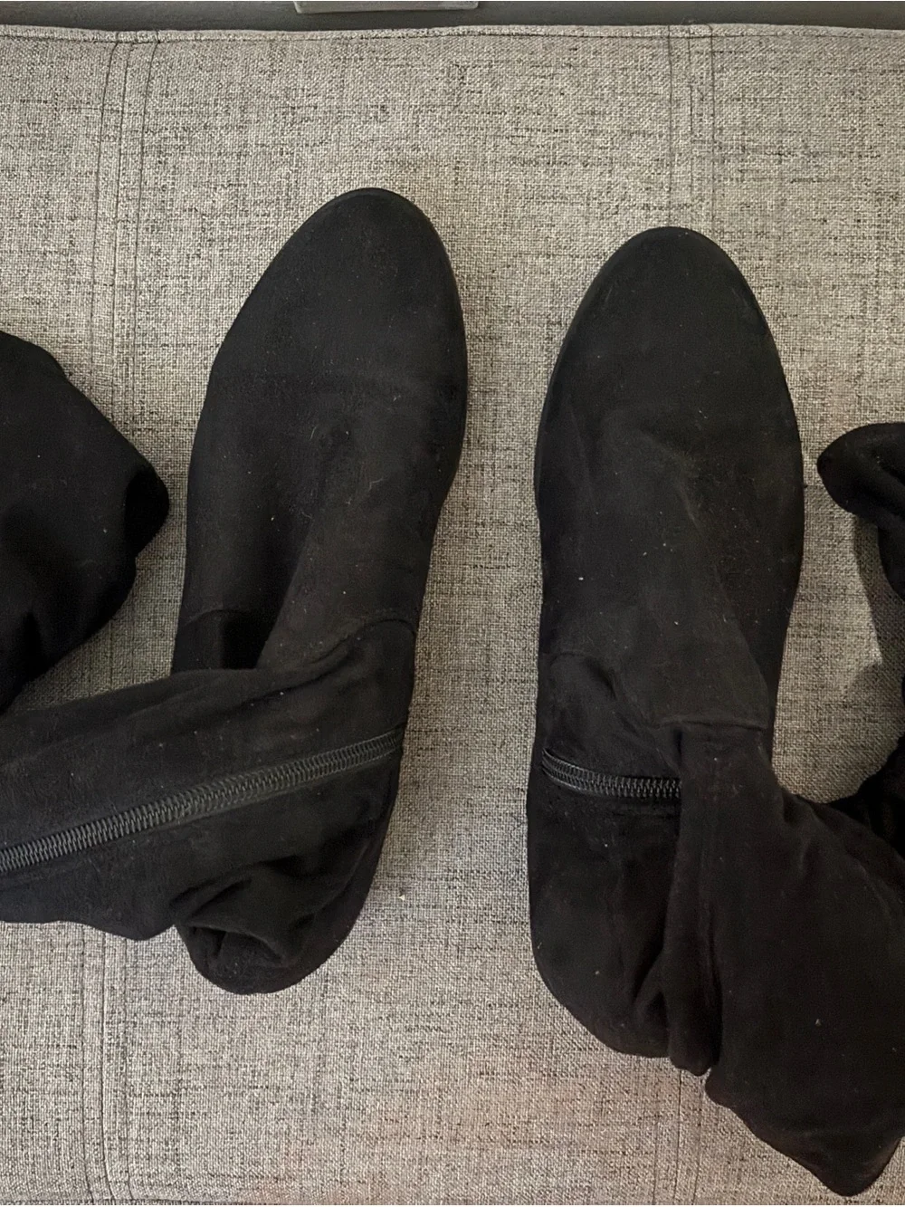 Simply Vera Vera Wang Over-the-Knee Black Suede Boots